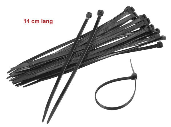 attache-câble 14cm noir 100 pièces