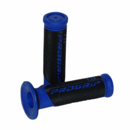 jeu de poignées progrip noir/bleu cyclomoteur, scooter 732