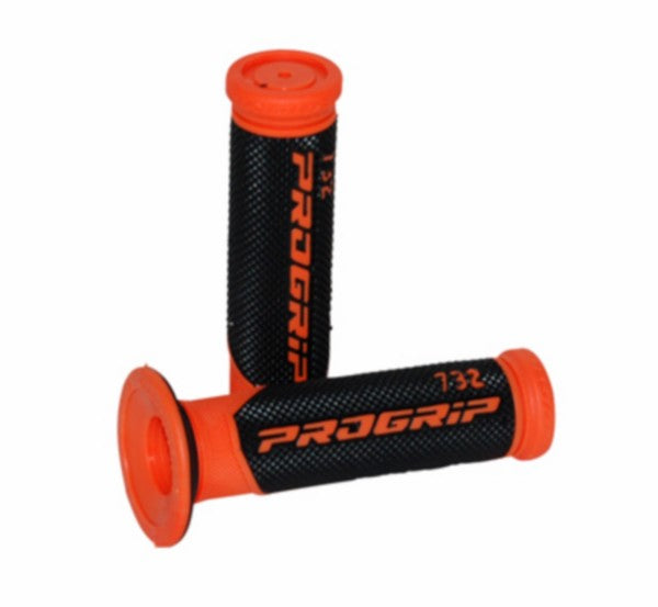 handvatset progrip zwart/oranje bromfiets, scooter 732