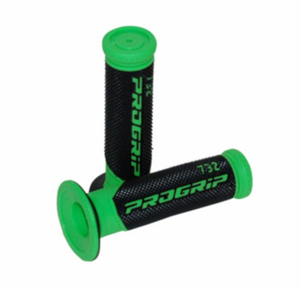 handvatset progrip zwart/groen bromfiets, scooter 732