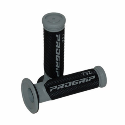 handvatset progrip zwart/grijs bromfiets, scooter 732