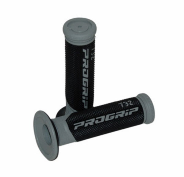 handvatset progrip zwart/grijs bromfiets, scooter 732