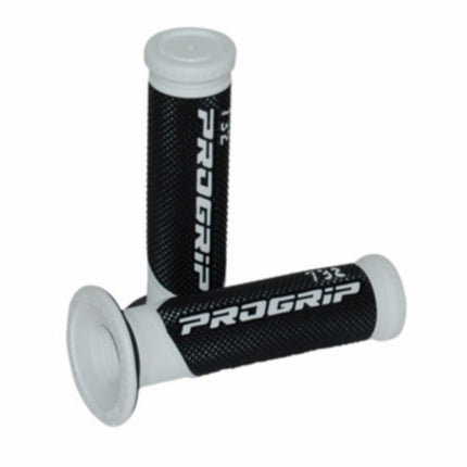 Jeu de poignées progrip noir/blanc cyclomoteur, scooter 732