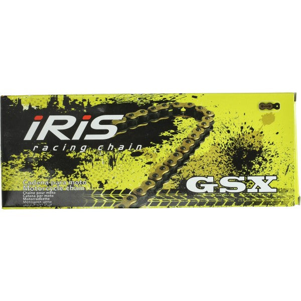 chain iris 420-1/4 gsx 128 links gold