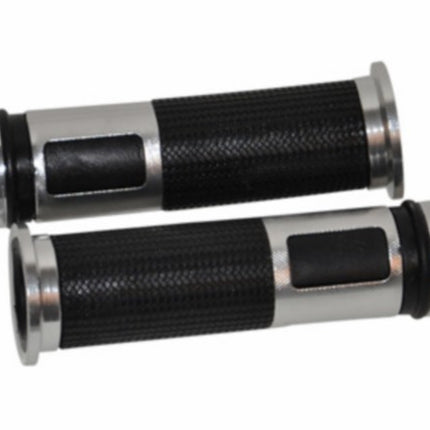 handlebar grip set DMP + deco sleeve universal black/alu=sold out