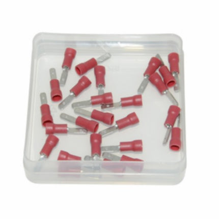 Connecteur plat mâle 2.80mm rouge 25pcs
