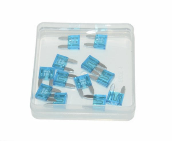 zekering model insteek mini 15amp blauw 12pcs