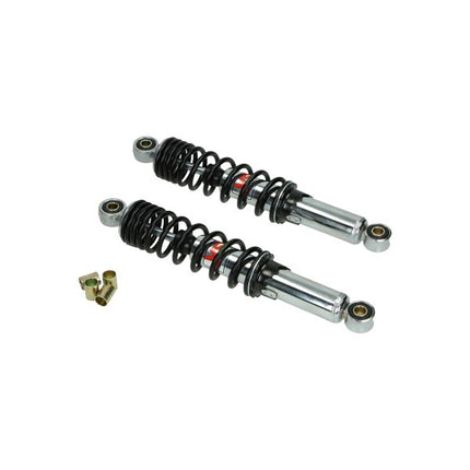 shock absorber set yss hydraulic 300mm chrome/black camino, tomos, puch maxi