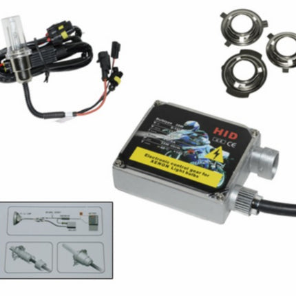 verlichtingsset DMP xenon gelijkstroom niet voor Piaggio (HID DC accu)=op=op