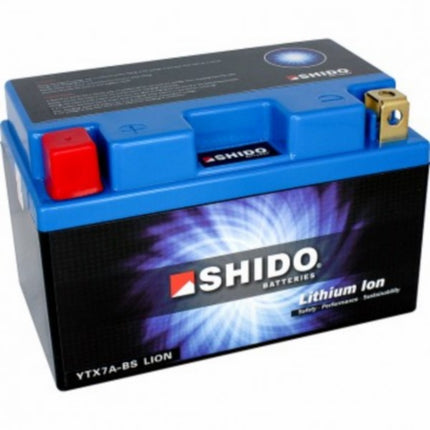 Batterie Shido LTX7A-BS lithium-ion Peugeot 4T, scooter Kymco 4T, scooter chinois 4T, scooter Sym 4T