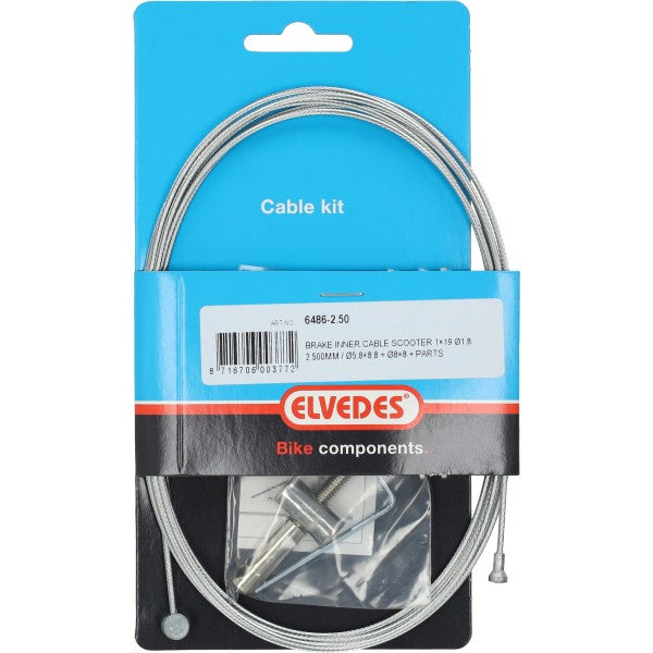 binnenkabelset elvedes achterremkabel universeel reparatieset scooter