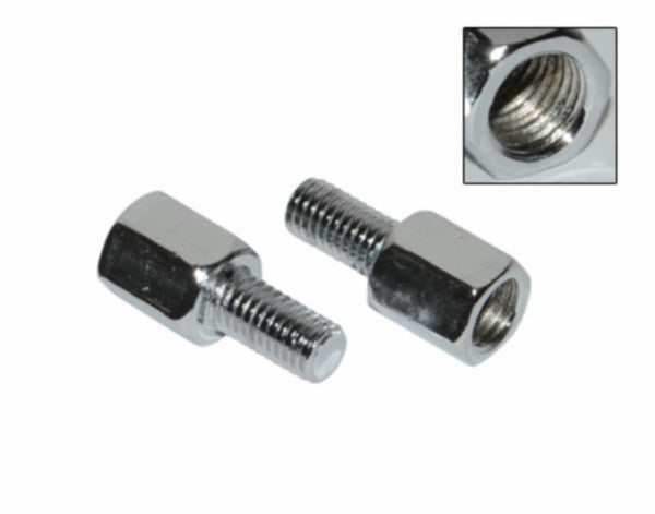 kit d'adaptateurs DMP rétroviseur m10-->m8 chrome 2pcs