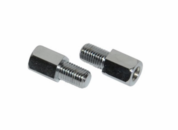 adapterset DMP spiegel m8-->m10 chroom 2pcs