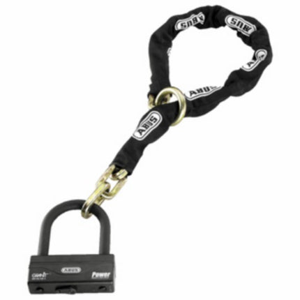 chain lock abus + padlock art 4-star black loop 120cm 58/140hb3