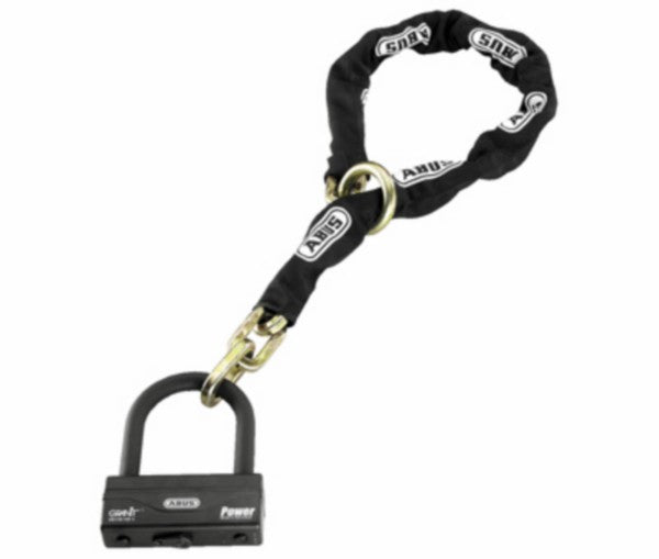 chain lock abus + padlock art 4-star black loop 120cm 58/140hb3