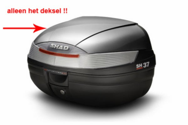 Couvercle top case Shad SH37 argent