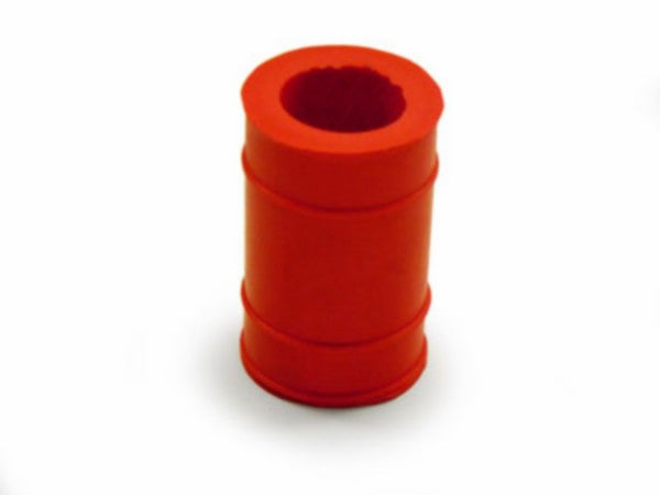 rubber uitlaat nademper kort 22mm rood bromfiets