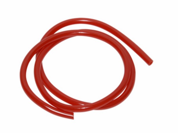 Tuyau essence 5x8mm rouge par rouleau 1m