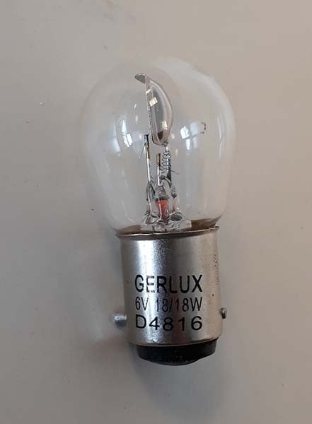 lamp 6V 18/18W bax15d 1pcs