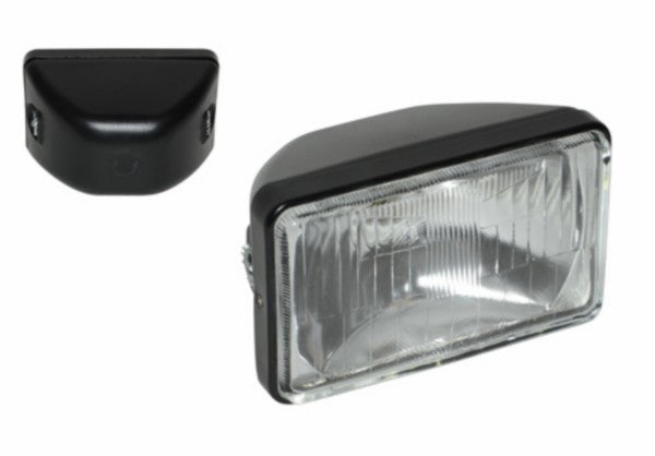 koplamp guia rechthoekig (made in EU) 160mm zwart bromfiets