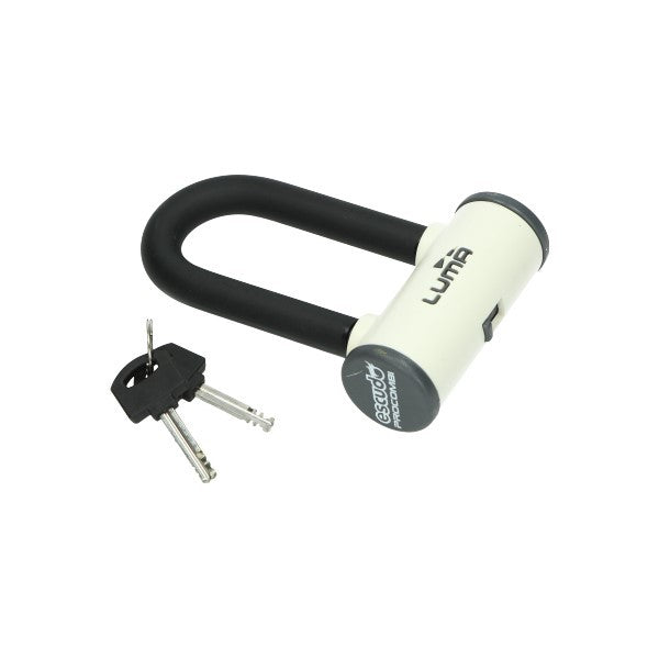 shackle lock luma small art 3-star procombi also approved as disc brake lock 40x100