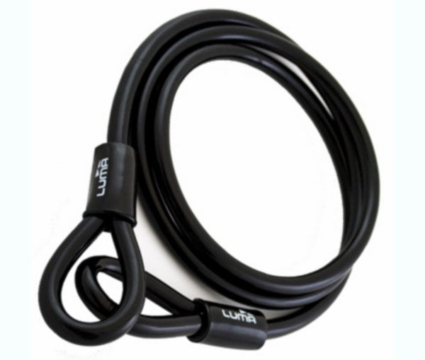 Luma Cable Lock Spiral Loop 1.8m Black