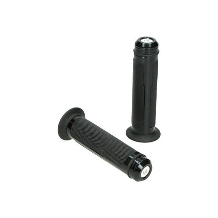 Handlebar grip set DMP universal sportline + balance weight 22/26 black/black