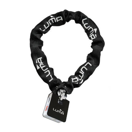 Antivol chaîne luma + cadenas art 3 étoiles escudo 38 120cm noir/blanc