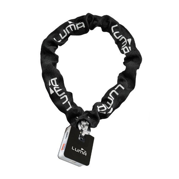 chain lock Luma + padlock ART 3-star Escudo 38 120cm black/white