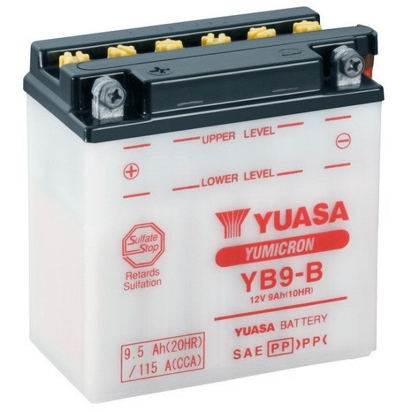 batterie Yuasa YB9-B Fly 4T, Liberty 4T, LX 4T, LXV, Runner 180cc
