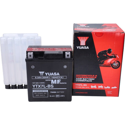 Batterie Yuasa YTX7L-BS sans entretien Euro 4/5 Fly New 2012, Primavera, Sprint, Zip 4T