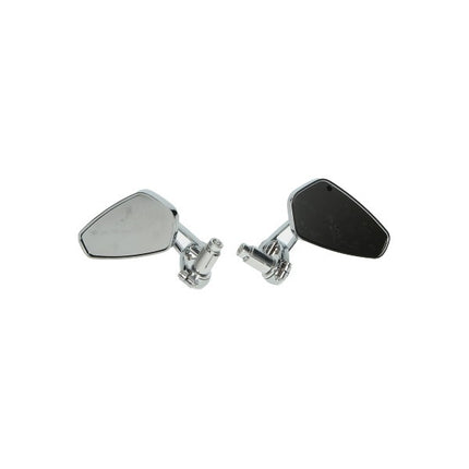 mirror set DMP handlebar mounting oval bar end CNC a.o. chrome gts all mod., scooter, sprint, zip