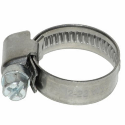 slangklem 12-22mm rvs 10pcs