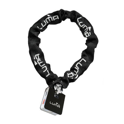 Antivol chaîne Luma + cadenas ART 4 étoiles Escudo 120cm noir/blanc