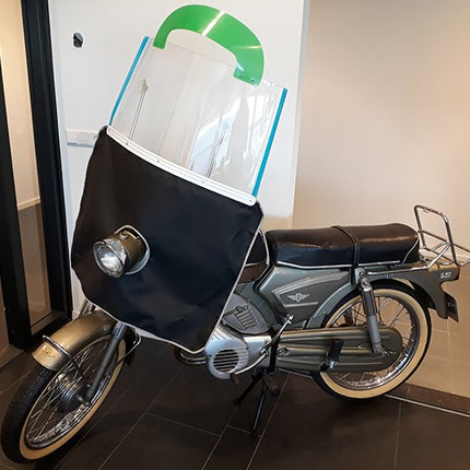 windscherm Regia (made in EU) +spatflap oldtimer kreidler, puch, sachs, zundapp