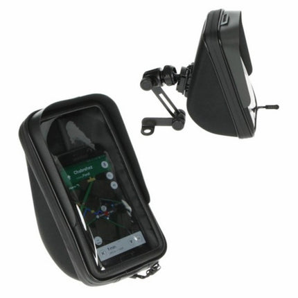 Support de téléphone étanche SHAD avec fixation pour rétroviseur et compartiment de rangement SHAD 180x90