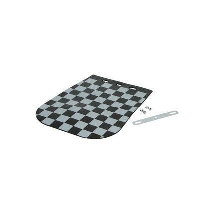 mudflap universal black/white checkered moped