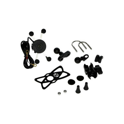 houder telefoon 12v met USB aansluiting 1pcs bromfiets, motorfiets, scooter