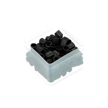 valve cap black 100pcs moped, fatbike, scooter, univ