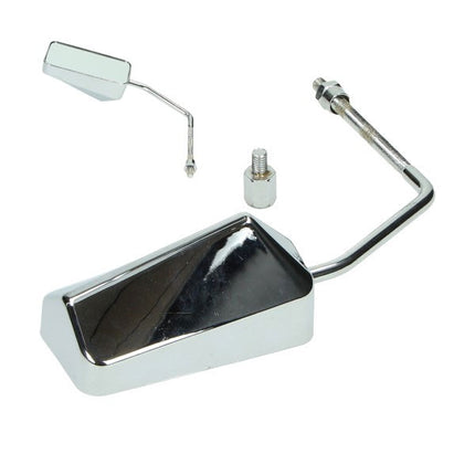 rétroviseur DMP rectangulaire F1 gauche m8 chrome scooter=op=op