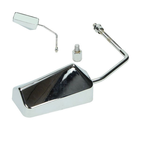rétroviseur DMP rectangulaire F1 gauche m8 chrome scooter=op=op