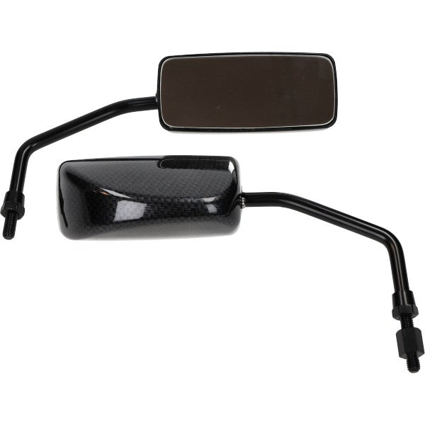 Rétroviseurs DMP rectangulaires sport F1 carbone m8 scooter