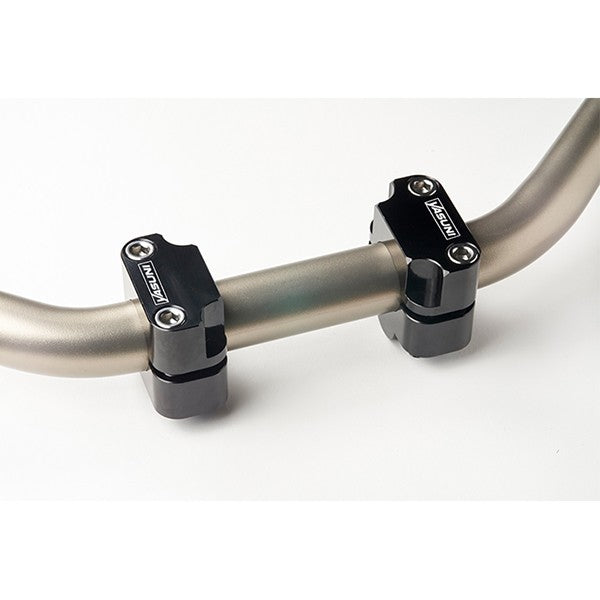 Bride de guidon Yasuni set aluminium CNC Pro Race Ø28.6mm noir
