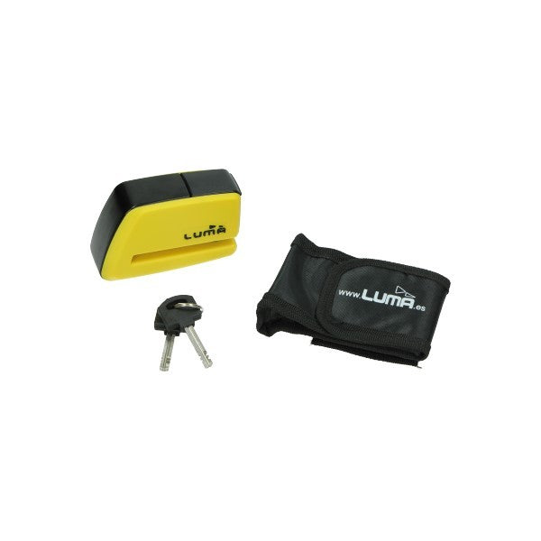 disc lock luma + bag 5mm pin yellow 91d