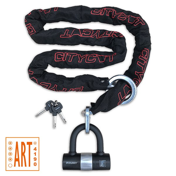 Starry chain lock + U-lock Art 4-star Loop 180cm 410379