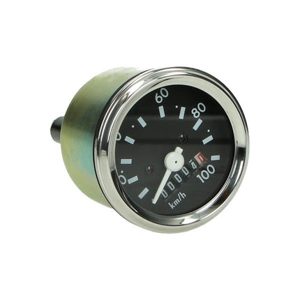 Compteur kilométrique 100km/h anneau chromé Honda 60mm camino, simson