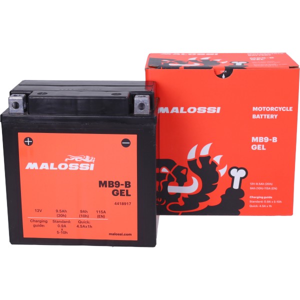Batterie Malossi MB9-B gel Fly, Liberty, LXV, Runner, Vespa S 4418917