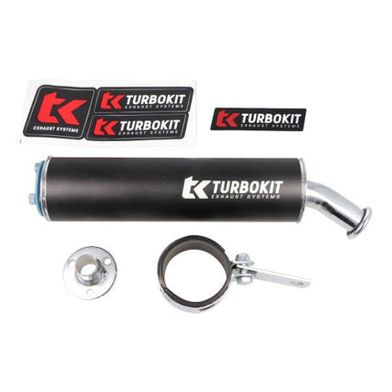 Resonator Turbokit exhaust loose 3-bolt universal 60x225mm black