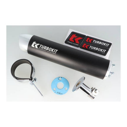 Silencer Turbokit exhaust loose 3-bolt universal 70x270mm black