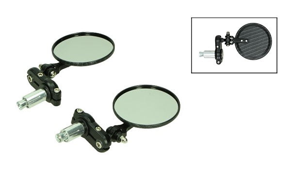 jeu de rétroviseurs DMP fixation guidon rond embout de guidon CNC, entre autres, GTS carbone tous modèles, scooter, sprint, zip